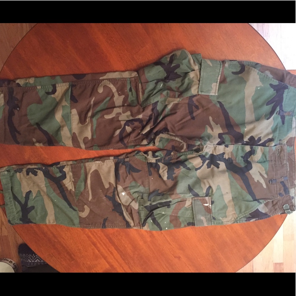 Military camo pants